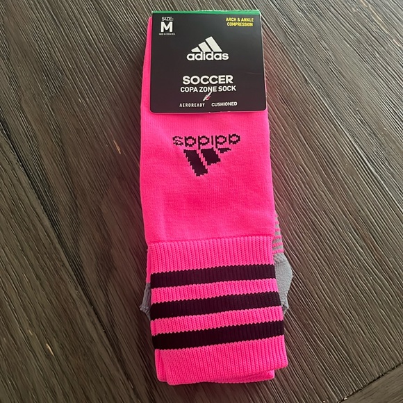 NWT Adidas Compression Women’s Soccer Socks Size Medium M size 5-9.5 - Picture 1 of 4
